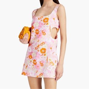 Maje Risella Flower Power Cotton Mini Dress